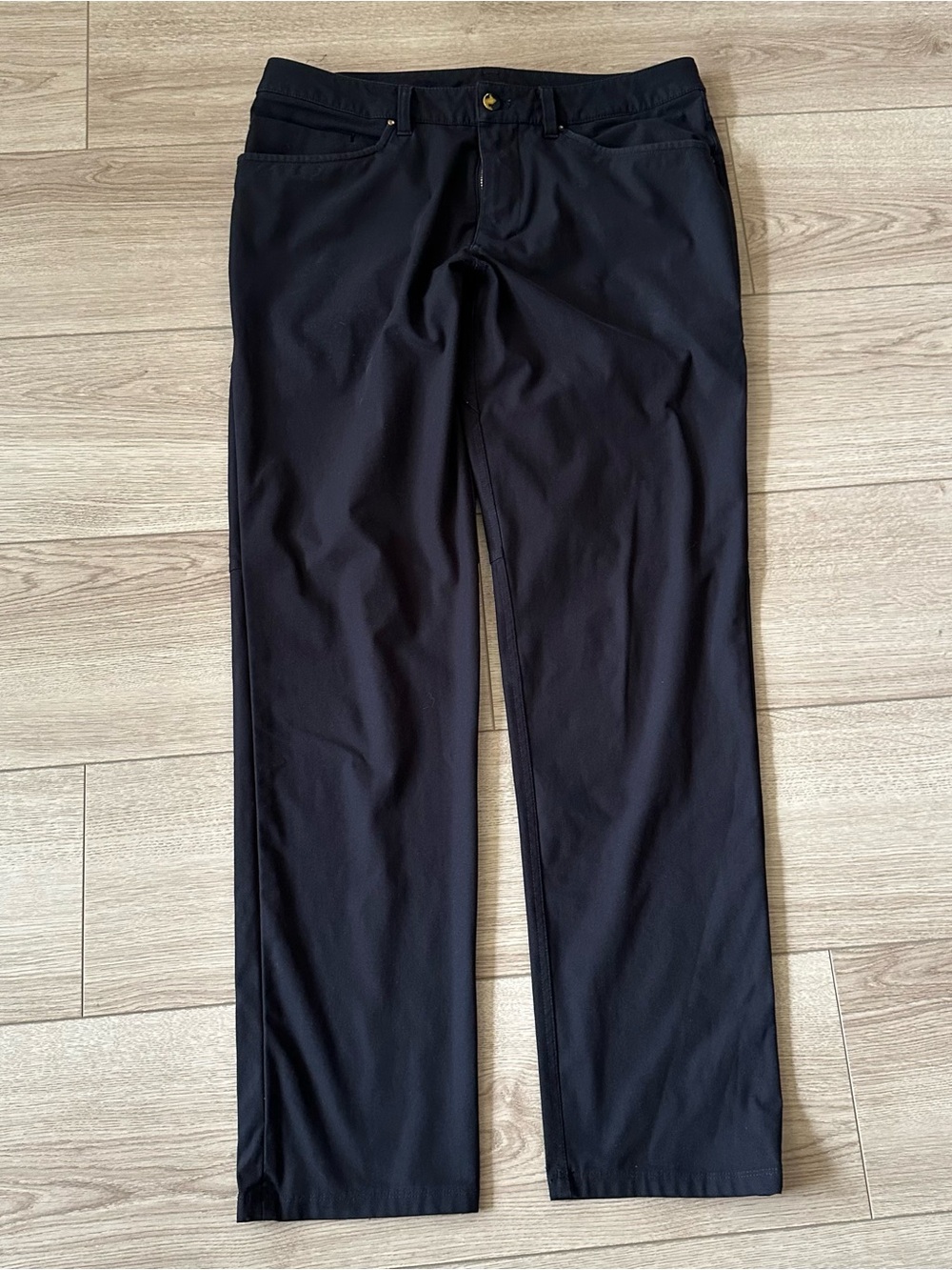 Lululemon ABC Classic Fit Pants Men 32x32 Black Stretch Warpstreme 5-Pocket Golf
